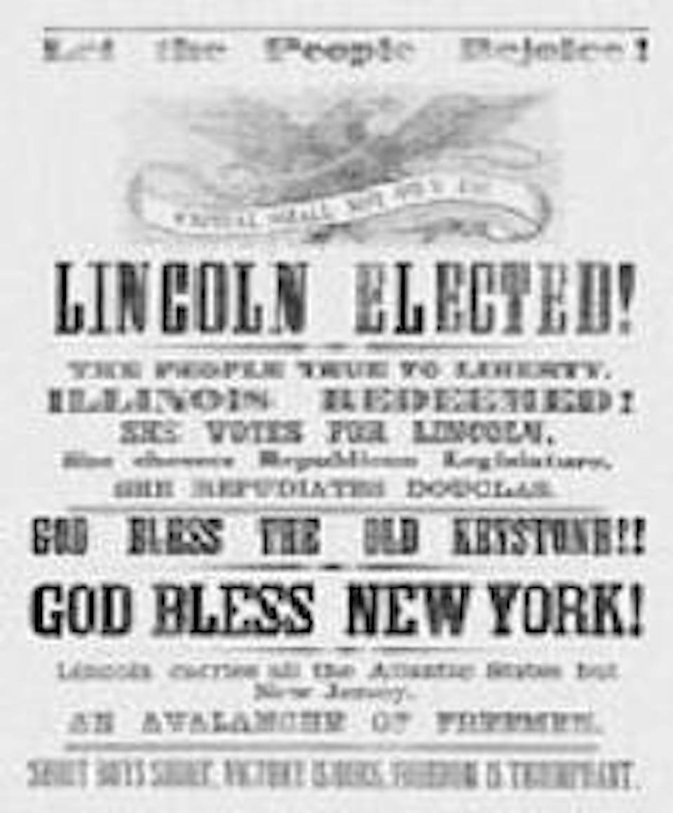 Abraham Lincoln Elected