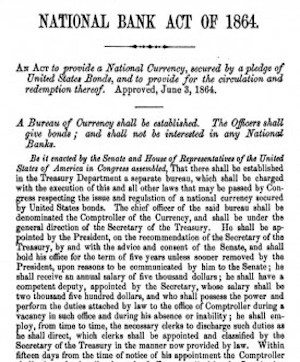 National Bank Act of 1864