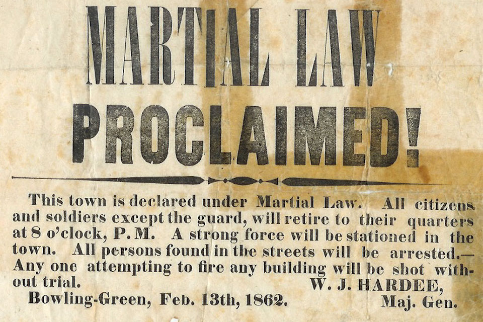 Martial Law Proclaimed